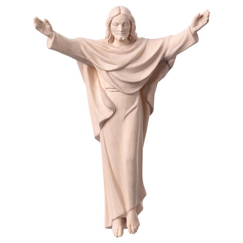 Jesus Christ King statue in natural wood 1