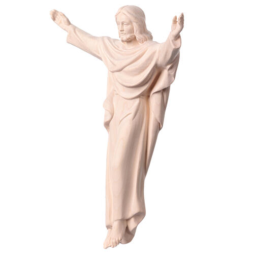 Jesus Christ King statue in natural wood 3