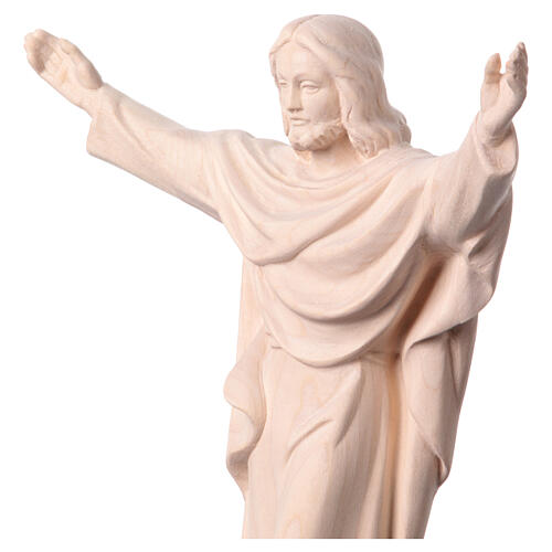 Jesus Christ King statue in natural wood 4
