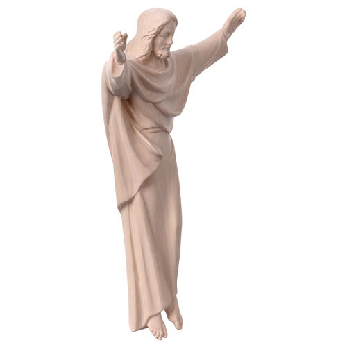 Jesus Christ King statue in natural wood 5