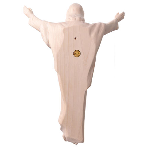 Jesus Christ King statue in natural wood 6