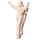 Jesus Christ King statue in natural wood s3