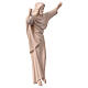 Jesus Christ King statue in natural wood s5