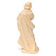 Statue Saint Joseph ouvrier en bois naturel Valgardena s4