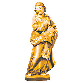 Imagens em Madeira Natural: São José trabalhador mão no coração madeira Val Gardena Imagens em Madeira Natural: São José trabalhador mão no coração madeira Val Gardena