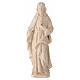 Statua Sacro Cuore di Gesù legno della Val Gardena al naturale s1