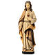 Statue Heiligstes Herz Jesu aus Grödnertal Holz patiniert s1