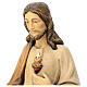 Sagrado Corazón de Jesús de madera, acabado con diferentes matices de marrón s4