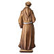 Statue Saint François bois Valgardena nuances brun s7