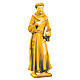 Statue Saint Francis Val Gardena wood, brown shades s1