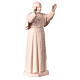 Statue Papst Benedikt 16. Grödnertal Naturholz s5