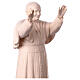 Statue Papst Benedikt 16. Grödnertal Naturholz s6