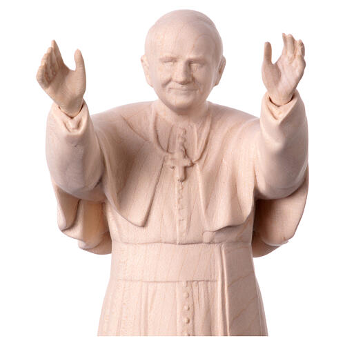 Imagen Papa Juan Pablo II de madera Val Gardena 2