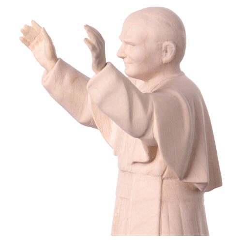 Imagen Papa Juan Pablo II de madera Val Gardena 4
