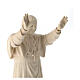 Pope Benedict XVI statue in natural Val Gardena wood s4
