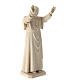 Pope Benedict XVI statue in natural Val Gardena wood s5
