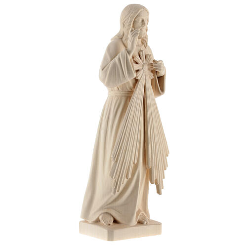 Statue Divine Mercy natural wood Val Gardena 5