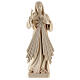 Statue Divine Mercy natural wood Val Gardena s1