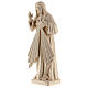 Statue Divine Mercy natural wood Val Gardena s3