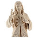 Statue Divine Mercy natural wood Val Gardena s4