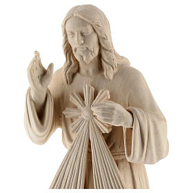 Statue Divine Mercy natural wood Val Gardena