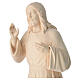 Statue Christ bénissant bois naturel Valgardena s6