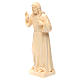 Statua Gesù Benedicente legno naturale della Val Gardena s2