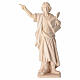 Statua San Pancrazio in legno naturale della Val Gardena s1