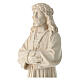 Estatua Jesús con túnica decorada de madera natural de la Val Gardena s4