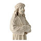 Estatua Jesús con túnica decorada de madera natural de la Val Gardena s6