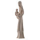 Virgen con Niño Jesús y paloma 25 cm de madera natural de la Val Gardena s2