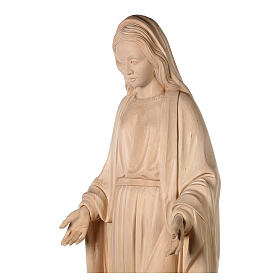 Immaculate Mary statue in natural Val Gardena wood