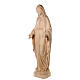 Estatua Virgen Inmaculada de madera natural de la Val Gardena s3