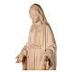 Immaculate Mary statue in natural Val Gardena wood s2