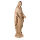 Immaculate Mary statue in natural Val Gardena wood s5