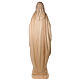 Immaculate Mary statue in natural Val Gardena wood s6
