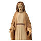 Virgen de la Inmaculada Concepción de madera de la Val Gardena, acabado con diferentes matices de marrón s2