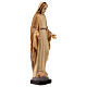 Statue Vierge Immaculée bois Valgardena nuances marron s4