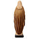 Statue Vierge Immaculée bois Valgardena nuances marron s5