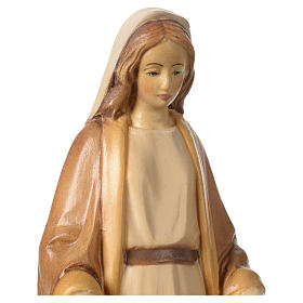 Imagens em Madeira Natural: Imagem Nossa Senhora Imaculada madeira Val Gardena diferentes tons castanho Imagens em Madeira Natural: Imagem Nossa Senhora Imaculada madeira Val Gardena diferentes tons castanho