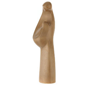 Statua Madonna Moderna legno acero patinata