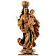 Estatua Nuestra Señora de Baviaria de madera de arce, acabado con diferentes matices de marrón s2