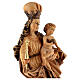 Estatua Nuestra Señora de Baviaria de madera de arce, acabado con diferentes matices de marrón s6