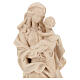 Estatua Virgen del Corazón de madera natural de la Val Gardena s2
