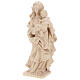 Estatua Virgen del Corazón de madera natural de la Val Gardena s3