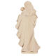 Estatua Virgen del Corazón de madera natural de la Val Gardena s5