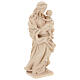Statue Vierge du Coeur bois Valgardena naturel s4