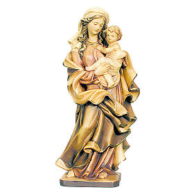 Imagens em Madeira Natural: Imagem Nossa Senhora do Coração madeira Val Gardena diferentes tons castanho Imagens em Madeira Natural: Imagem Nossa Senhora do Coração madeira Val Gardena diferentes tons castanho