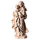 Estatua Virgen de la Reverencia de madera natural de la Val Gardena s1