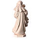 Our Lady of Reverence statue in natural Val Gardena wood s6